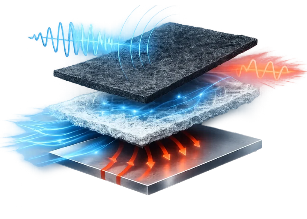 Fiber NVH Acoustic and Thermal Performance Solutions fiber NVH solutions for acoustic insulation and thermal performance in industrial applications